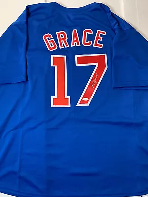 Mark Grace Signed Chicago Cubs Pro Style Custom Jersey COA JSA • $74.99