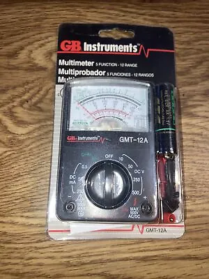 GB Instruments Model GMT-12A - 5 Function 12 Range Multimeter NEW OLD STOCK • $13.34