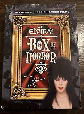 Elvira's Box Of Horror 6 Movie Boxed Set (Time Life 2004 3 DVD) Discs VG+ • $30