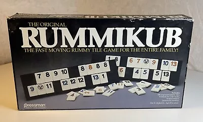 Vintage 1980 Original RUMMIKUB Pressman No 400 Rummy Tile Game New Open Box • $29.97