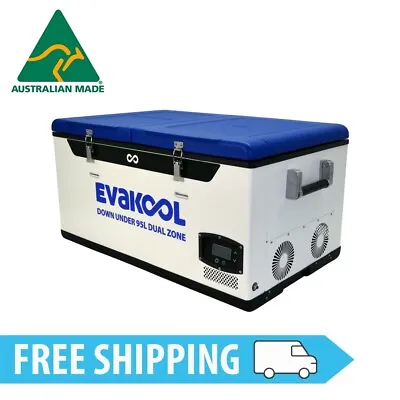 $999 • Buy Evakool Down Under 95L Dual Zone Portable Camping Fridge Freezer