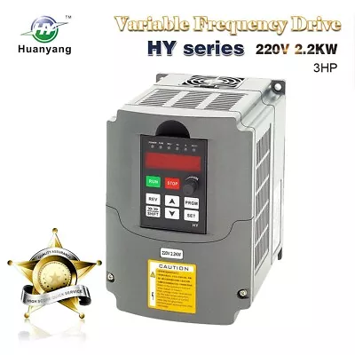 Huanyang VFD 220V 2.2kw 3HP Variable Frequency Drive Inverter Convert For Motor • $99.98
