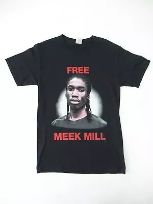 Free Meek Mill T Shirt Mens Sz Small Hip Hop Rap Music Graphic Tee T-Shirt Tshir • $19.99
