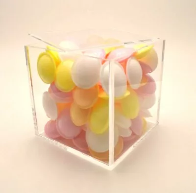 Cake Display Cube Box Cake Separator With Rebated Lid Perspex Clear Acrylic   • £46.22