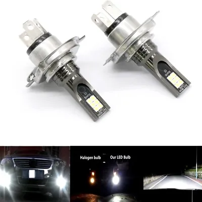 $10.96 • Buy H4 9003 HB2 3030 LED Headlight High Low Beam Bulb Kit 6000K White 55W 8000LM