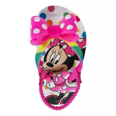 Disney Minnie Mouse Toddler Girls Beach Flip Flop Sandal Multi Size 7-8(G-S9) • $16.99