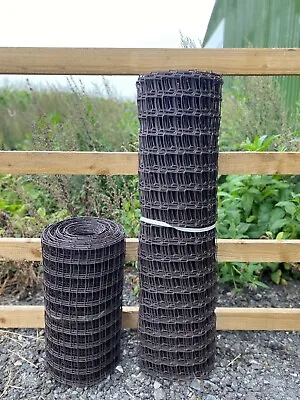 £83.21 • Buy Plastic Fence BROWN Or GREEN Mesh - Garden Border Netting Climbing Plant Trellis