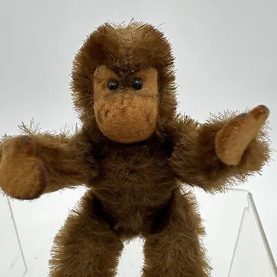 Stieff Little Brown Monkey No Tag Moveable Arms Legs 5 Inches X 3 Inches • $78