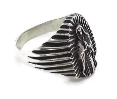 Virgin Mary (Virgen De Guadalupe) .925 Sterling Silver Ring!! • $113.99