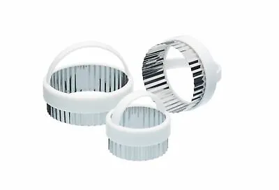 £8.29 • Buy 2x KitchenCraft Set Of Three Fluted Pastry Cutters