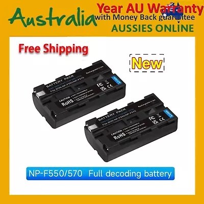 2x 3100mAh NP-F550 Battery For Sony NP-F570 NP-F970 F750 F960 F770 Camcorder AU • $38.75