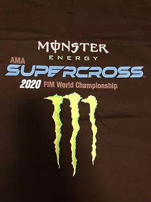 2020 Monster Energy Supercross T Shirt In A L Size • $17.99