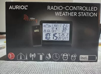 £16.99 • Buy Auriol Radio-Controlled Weather Station.