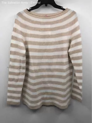 Vineyard Vines Womens White Beige Long Sleeve Pullover Sweater Size Small • $7.99