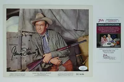 James Stewart Signed 8x10 1951 Bend Of The River Promo Photo Autographed JSA COA • $149.99