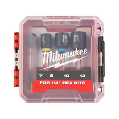 £22.95 • Buy Milwaukee 4932492445 4 Piece Shockwave Nut Driver Set