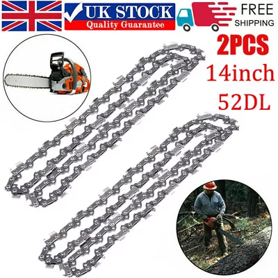 £9.89 • Buy 2x 14  Chainsaw Saw Chains Fits McCulloch MAC 335 338 435 438 441 463