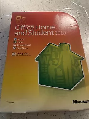 Microsoft Office Home And Student 2010 Software Family Pack Windows Used W/ Key • $29.99