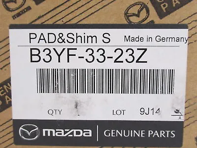 Genuine OEM Mazda B3YF-33-23Z Front Disc Brake Pad Set • $188.87