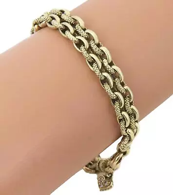 Judith Ripka Diamond 18k Yellow Gold Double Chain Bracelet LIQUIDATION • $4176.85