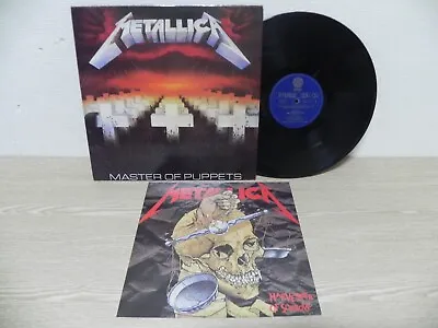 Metallica - Master Of Puppets 1989 KOREA 7 Tracks Vinyl LP W/INSERT • $80.75