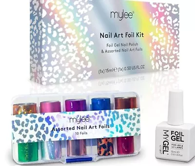 Mylee Nail Art Foil Kit Containing 10 Stunning Foils In A Variety Of Colours. • £4.99