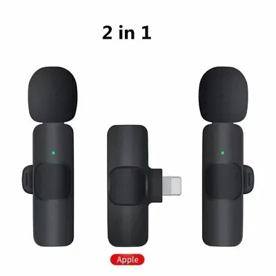 Lavalier Microphone Wireless Audio Video Recording Mini Mic For IPhone IPad • $9.97