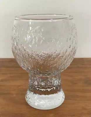 Vintage Festive Crown Corning Icy Bark Texture Glasses - 450ml • $14