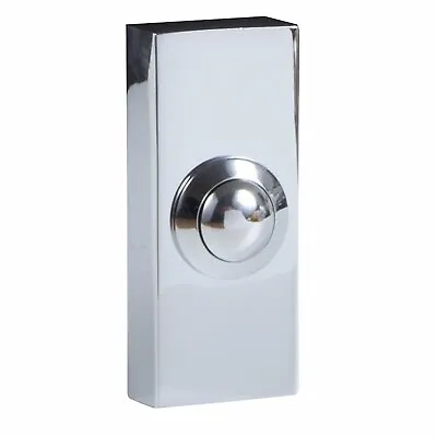 Byron Wired Bell Push In Chrome - BYR-2204Cr • £11.55