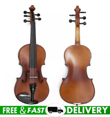 Advanced 5 String Electric Acoustic Violin 4/4 Hand Made Maple Spruce • $153.77