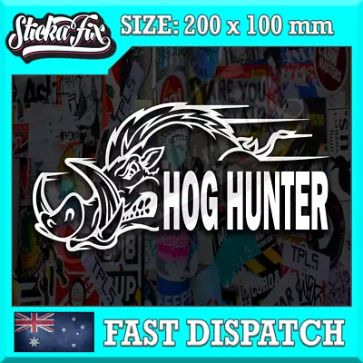 Hog Hunter 4X4 Car Vinyl STICKER Funny DECAL 4WD Drift Van Truck • $6.90