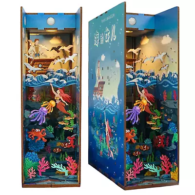The Little Mermaid DIY Book Nook Kit - 3D Puzzle Assembly Model Kits Bookend • $59.99