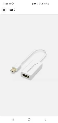 Sabrent Mini Displayport (MDP) To HDMI For Mac Macbook Pro Air Connect Mac To TV • $15