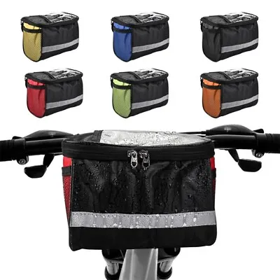 MTB Mountain Bicycle Front Tube Frame Handlebar Bag Large Capacity Storage Pouch • $6.99
