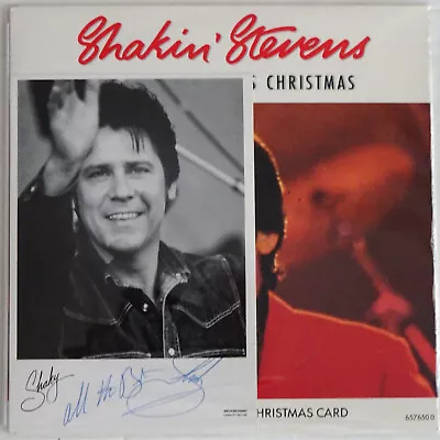 Shakin' Stevens - I'll Be Home This Christmas 7  Vinyl Single + Xmas Card & Auto • $30