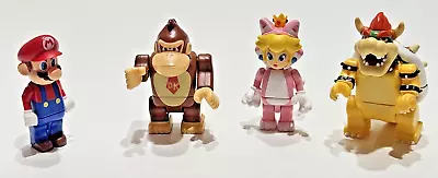 K'NEX Nintendo Super Mario Kart Wii Figures Lot - Donkey Kong Bowser Cat Peach • $34.95