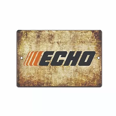 Echo Power Equipment Chain Saw Gas Oil Auto Toolbox 8x12 Vintage Tin Sign • $13.95