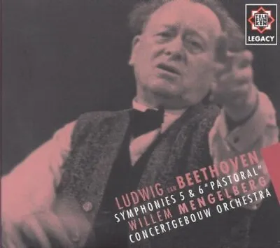 Beethoven: Symphonies 5 &... [CD] Mengelberg Willem [*READ* Ex-Lib. DISC-ONLY] • $4.64