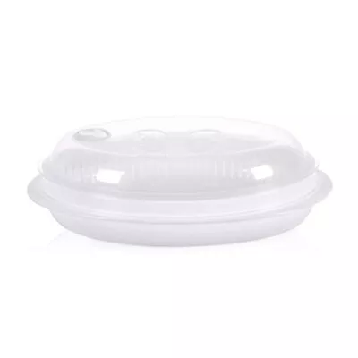 Fish Steamer Non-stick Microwave Vegetables Steaming Dish For Kitchen • £14.30