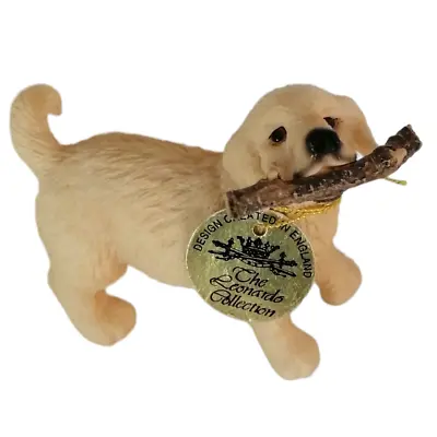 Labrador Puppy Dog With Stick Figurine Ornament 4  L Leonardo Home Birthday Gift • £10.95