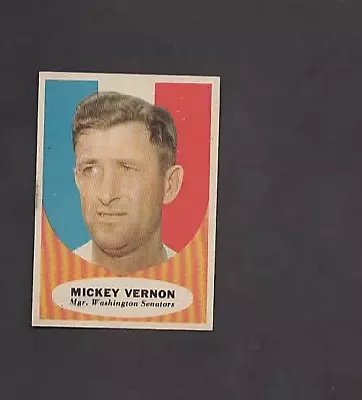 1961 Topps #134 MICKEY VERNON • $1.29