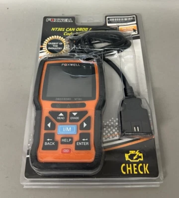 £53.37 • Buy Foxwell NT301 OBD2 Scanner Code Reader Car  Check Engine Fault  Diagnostic Tool