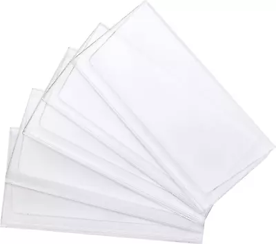 Set Of 5 Heavy Duty Vinyl Checkbook Protector/Divider Trifold Wallet Inserts Mad • $11.78