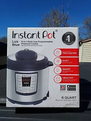 Beautiful Instant Pot 6 Quart 6-in-1 Electric Pressure Cooker Lux BLUE 60 • $75