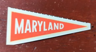 Very RARE Old Vintage Transfer Decal Pennant 3  X 1.5  Maryland University • $26.60