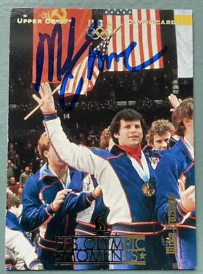 Mike Eruzione 1980 Usa Gold 1996 Ud Olympic Moments Signed Card!! Team Usa Hero! • $58.87