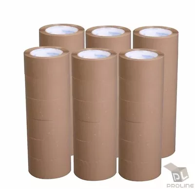 2  X 55 Yards 165' Carton Sealing Brown Packing Shipping Box Tape 2.0 Mil Thick • $8.95