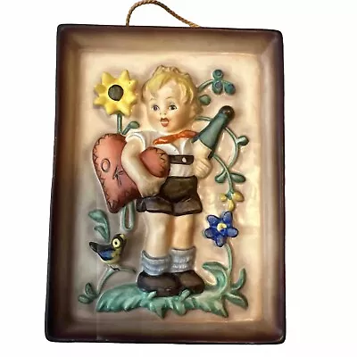 Vintage M.I. Hummel Goebel Valentine’s Day  Wall Plaque Full Bee A02-1 • $16