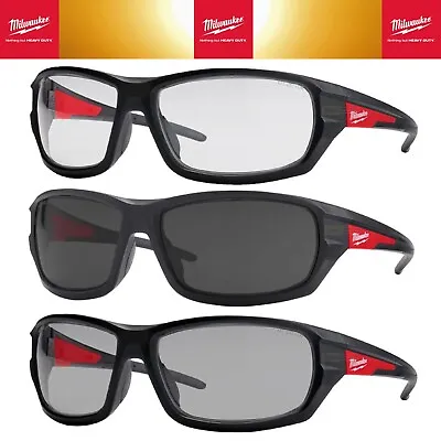 £14.95 • Buy Milwaukee Safety Glasses - Performance Range - Clear Or Sun Tinted 