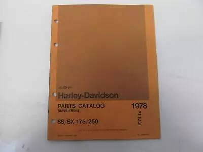 1974-1978 Harley Davidson Motorcycles Parts Cataloge Ss/sx-175/250 #99440-76a • $38.90